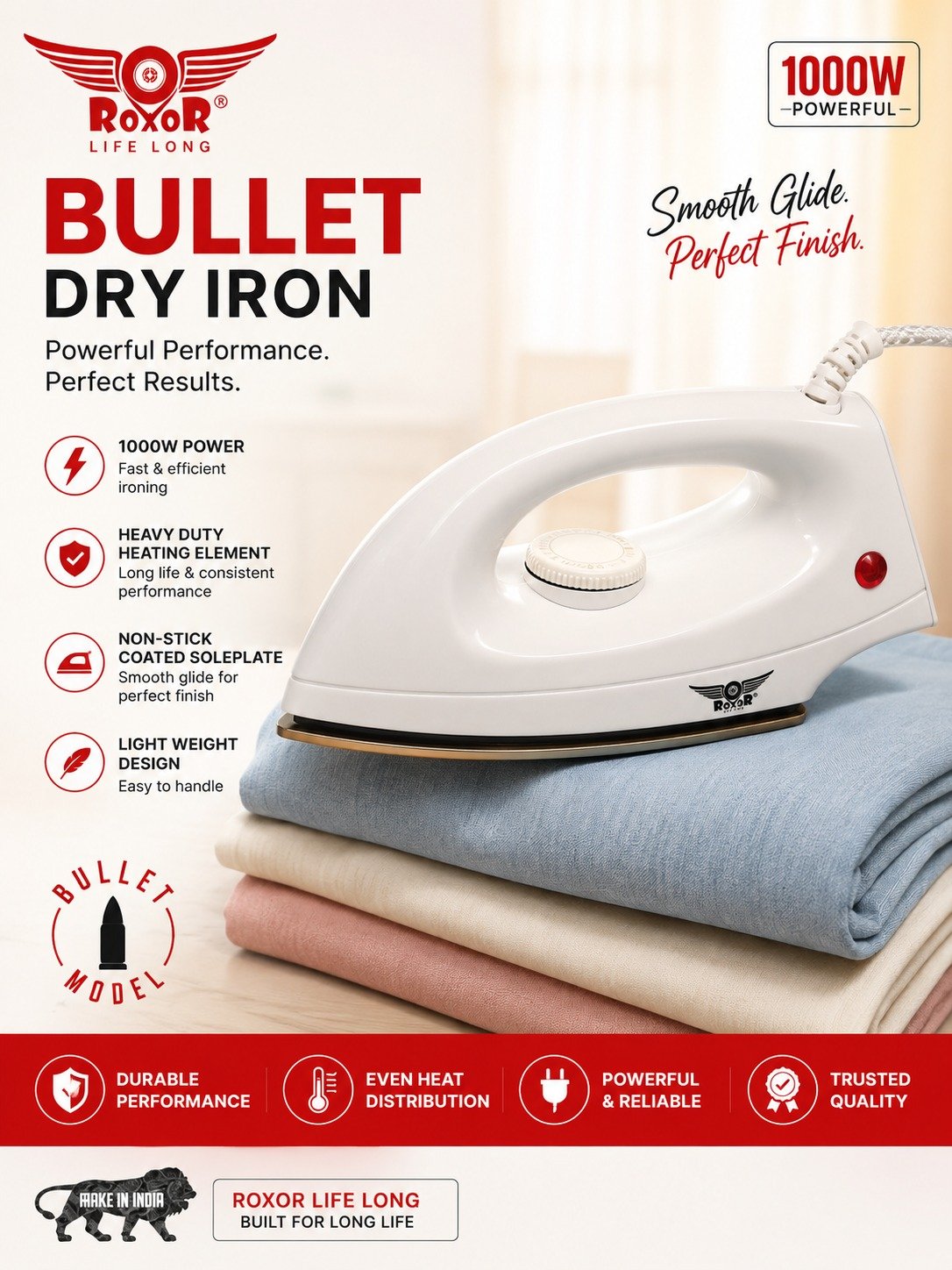 Roxor Bullet Dry Iron – 1000W