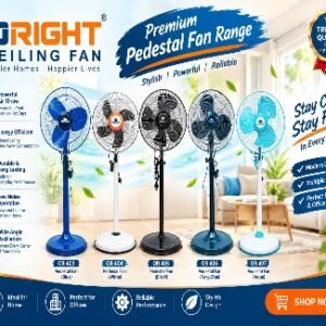 Oright Pedestal Fan — 16" BULLET