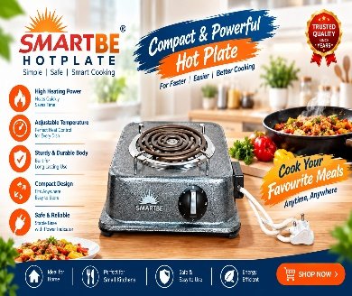 Smartbe Hot Plate — 1500W HOTPLATE
